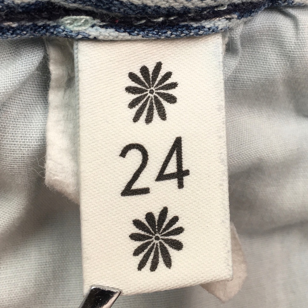 ☮️Show My Your MuMu Blue Striped Skinny Jean 24x26 - Picture 6 of 12